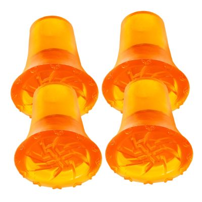 GOOHOCHY 4pcs Nonskid Cane Tips Foot Pads for Walking Sticks and Crutches Easy to Install Trekking Pole Protectors Material for Enhanced Safety and Stability