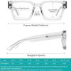 FYTOO Blue Light Blocking Reading Glasses - Computer Reader Eyeglasses With Antiglare Eye Strain UV Protection, 2.75x Eyeglasses Readers view 2