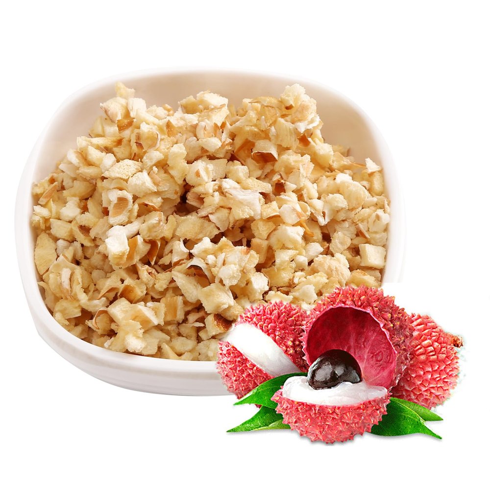 Lychee Diced 3.52oz freeze-dried Lychee Dried Baked cake Decorative dessert Fruit tea Seedless lychee fruit snack