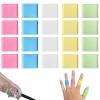 20Pcs Silicone Finger Sleeves - Comfortable Fit Finger Gloves for Sports, Work, Gardening - Anti-Slip Finger Cots - Thumb Brace for Trigger Finger Arthritis (Large for Men) view 1