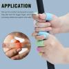 20Pcs Silicone Finger Sleeves - Comfortable Fit Finger Gloves for Sports, Work, Gardening - Anti-Slip Finger Cots - Thumb Brace for Trigger Finger Arthritis (Large for Men) view 4