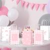 12Pcs Pink Bow Party Favor Bags Bows Themed Goodie Bag Candy Bags for Birthday Bachelorette Parties Decoration Coquette Bow Gift Treat Bag with Handles for Bridal Engagement Baby Shower Party Supplies view 4