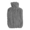 2000ML Hot Water Bag, Wide Mouth, High Density Injection Hot Water Bottle with Soft Cover, Easy to Use Hand Feet Warmer for Women Winter Use (Dark Gray) view 1