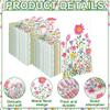 100 PCS Spring Floral Guest Napkins Disposable Flower Paper Napkins 3-Ply Watercolor Wildflower Napkin Hand Towels for Wedding Birthday Bridal Flower Themed Party Supplies,4.3 x 7.9 inch view 3