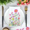 100 PCS Spring Floral Guest Napkins Disposable Flower Paper Napkins 3-Ply Watercolor Wildflower Napkin Hand Towels for Wedding Birthday Bridal Flower Themed Party Supplies,4.3 x 7.9 inch view 4
