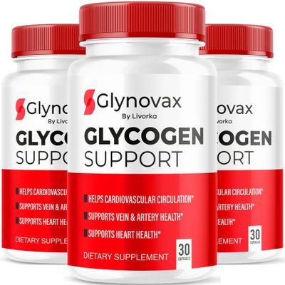 (3 Pack) Glynovax Pills, Glynovax All-Natural Support, Official Advanced Formula Optimal Health, Reviews, 90 Capsules for 3 Months