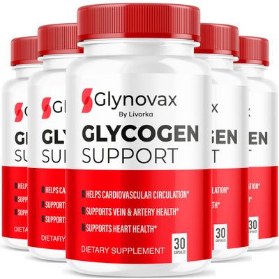 (5 Pack) Glynovax Pills, Glynovax All-Natural Support Pills, Glynovax Official Advanced Formula, Glynovax for Optimal Health, Glynovax Support Pills Reviews, 150 Capsules for 5 Months