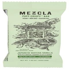 Mezcl.a Bar Matcha Vanilla 1.4 oz (Pack of 12)