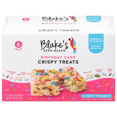 Blake'.s Seed Based Rice Crispy Treat Buddy Cake 6 pack 4.68 oz (Pack of 6)