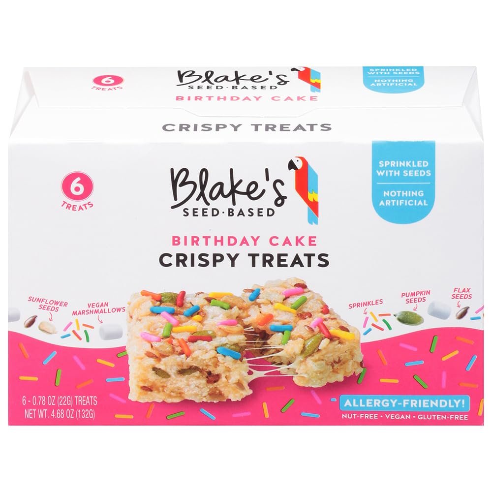 Blake'.s Seed Based Rice Crispy Treat Buddy Cake 6 pack 4.68 oz (Pack of 6)