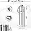 4pcs Metal Pill Case with Keychain - Waterproof Travel Pill Organizer, Portable Medicine Container for Outdoor Camping view 2