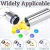 4pcs Metal Pill Case with Keychain - Waterproof Travel Pill Organizer, Portable Medicine Container for Outdoor Camping view 3