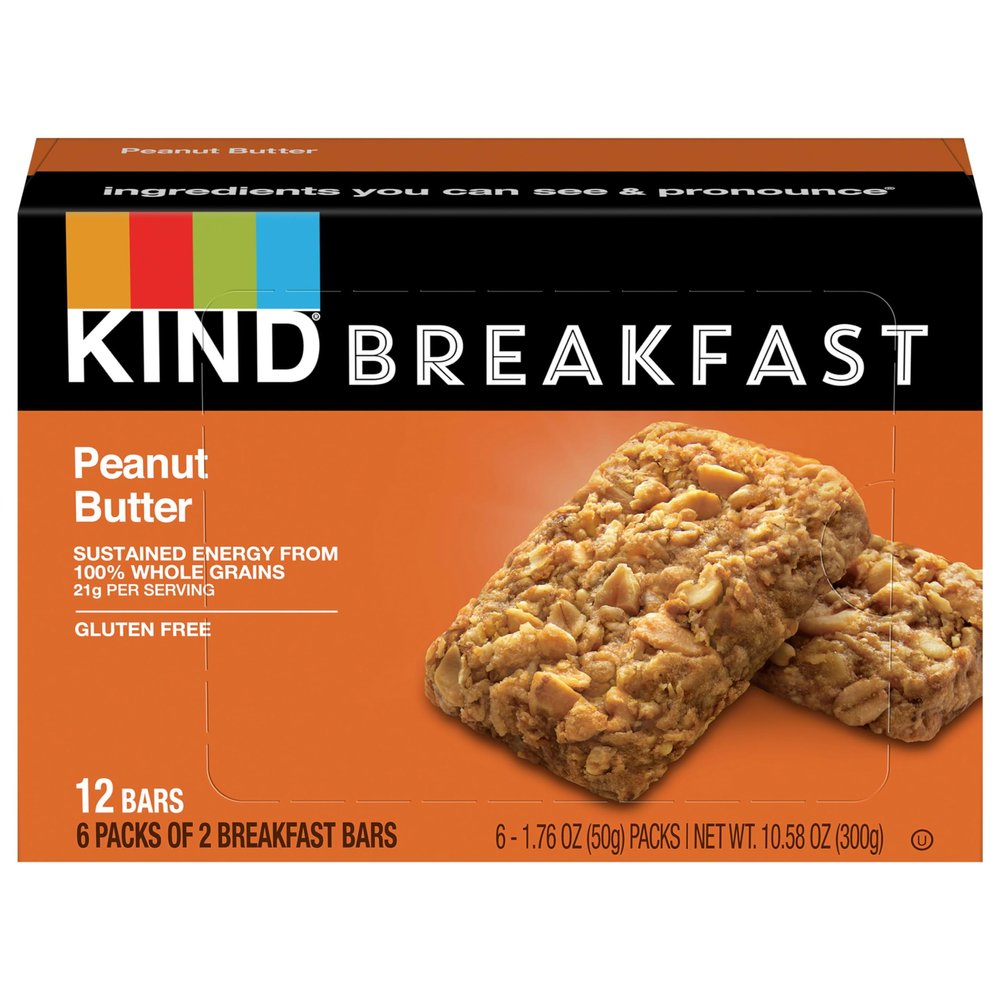 KIN.D Peanut Butter Breakfast Bar 10.58 oz (Pack of 5)