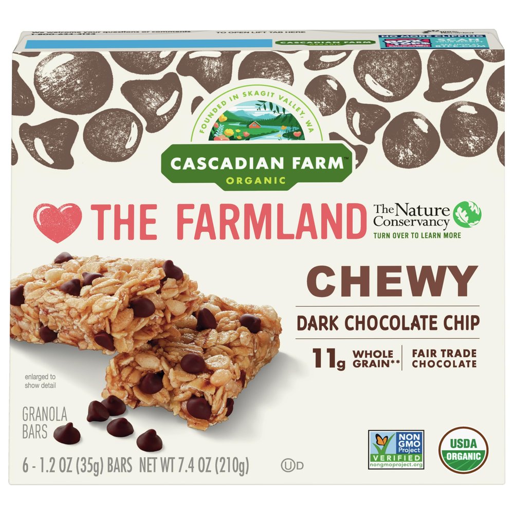 Cascadia.n Farm Granola Chocolate Chip Bars 7.4 oz (Pack of 12)