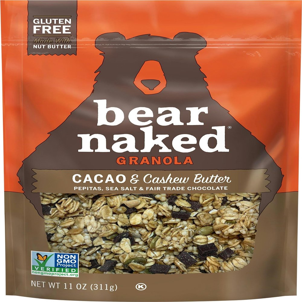 Bear Nakd Granola Cacao Cashew Butter 11 oz (Pack of 6)
