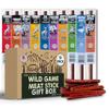 Jerky-n-Spice Wild Game Meat Sticks (10-Pack) | Ultimate Exotic Snacks | Beef Jerky Gifts for Men | Delicious Jerky Variety Pack Ideal for Anniversary, Camping, Hunting & Birthday Events view 1