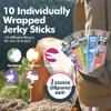 Jerky-n-Spice Wild Game Meat Sticks (10-Pack) | Ultimate Exotic Snacks | Beef Jerky Gifts for Men | Delicious Jerky Variety Pack Ideal for Anniversary, Camping, Hunting & Birthday Events view 3