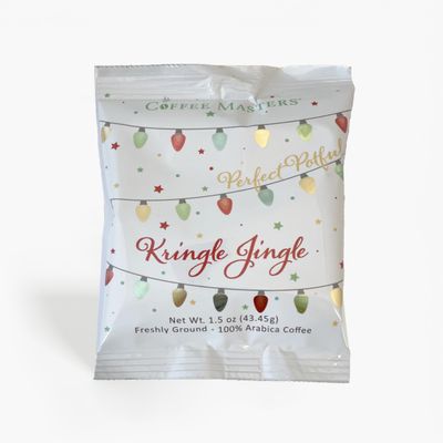 Coffee Masters Kringle Jingle Christmas Perfect Potfuls 1.5 oz Ground Coffee Packets (12 Pack)