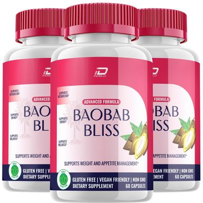 Baobab Bliss Keto Capsules BaobabBliss Advanced Formula, Boabab Bliss Keto Pills All-Natural Maximum Strength, 800MG Dietary Supplement, Baobab Blis Reviews (3 Pack - 180 Capsules)