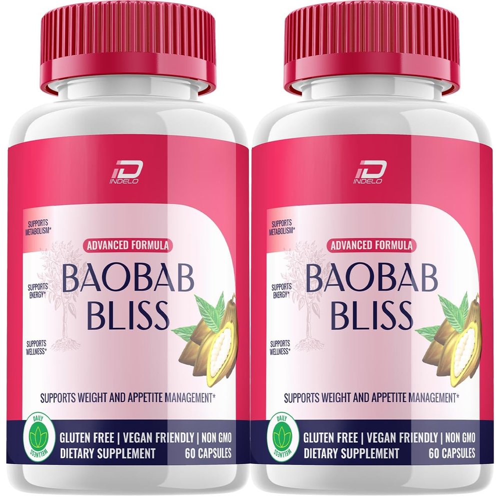 Baobab Bliss Keto Capsules  BaobabBliss Advanced Formula, Boabab Bliss Keto Pills All-Natural Maximum Strength, 800MG Dietary Supplement, Baobab Blis Reviews (2 Pack - 120 Capsules)
