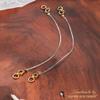 Super Softener Gold Plated Transparent, Stretchable, Adjustable, Lightweighted Ear Chain For Heavy Earrings Comfortable Ear Support For Women & Girls (2 Pair) With Invisible Ear Lobe Support view 4