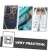 GLSTOY 4pcs Shoe Lace Clips Locking Clips Laces Shoelace Tips for Adults Boys and Girls Shoelace Fasteners view 4
