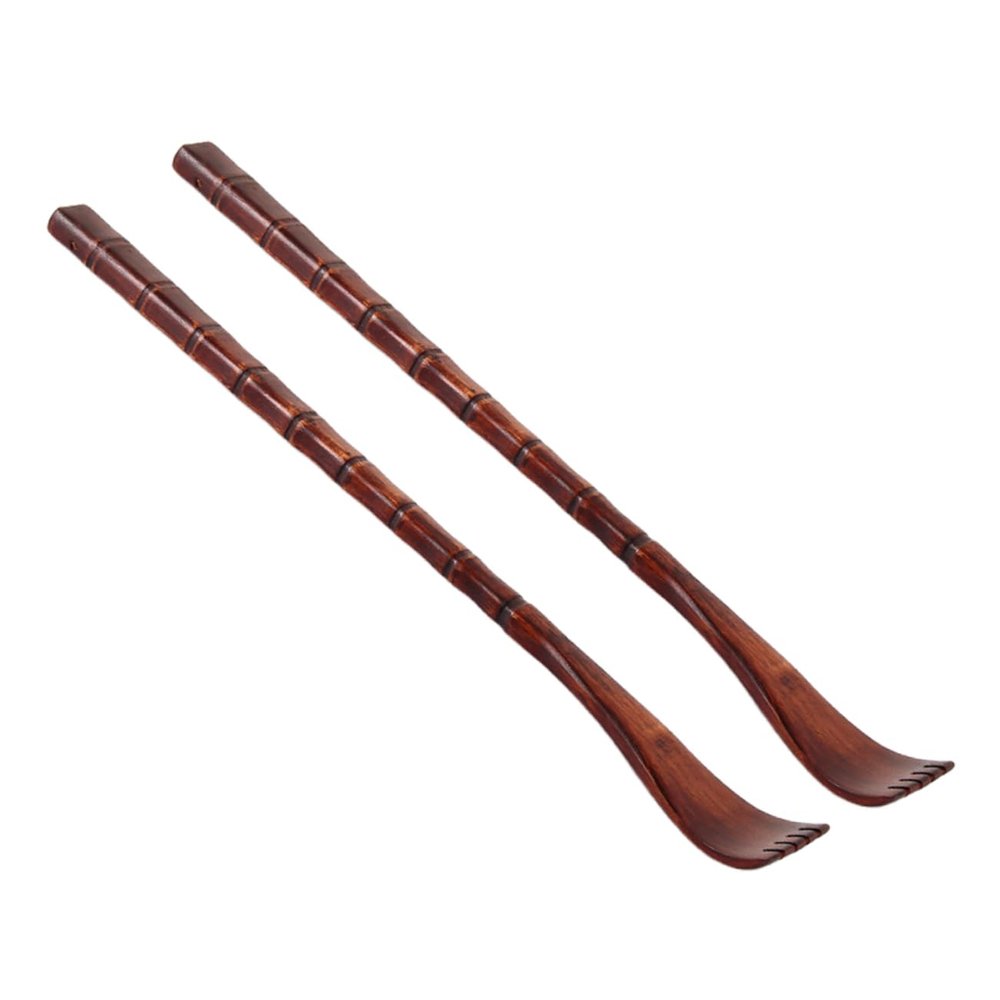 ORFOFE 2pcs Wooden Back Scratcher Tool Practical Claw Massager for Reach Itches Comfortable Durable and Easy to Hold for Anxiety Relief