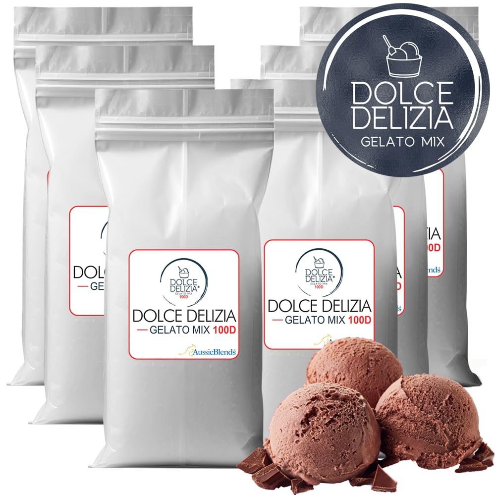 Dolce Delizia Gelato Mix 100 Dairy (Hot & Cold Process) (6 x 1.5 kg)