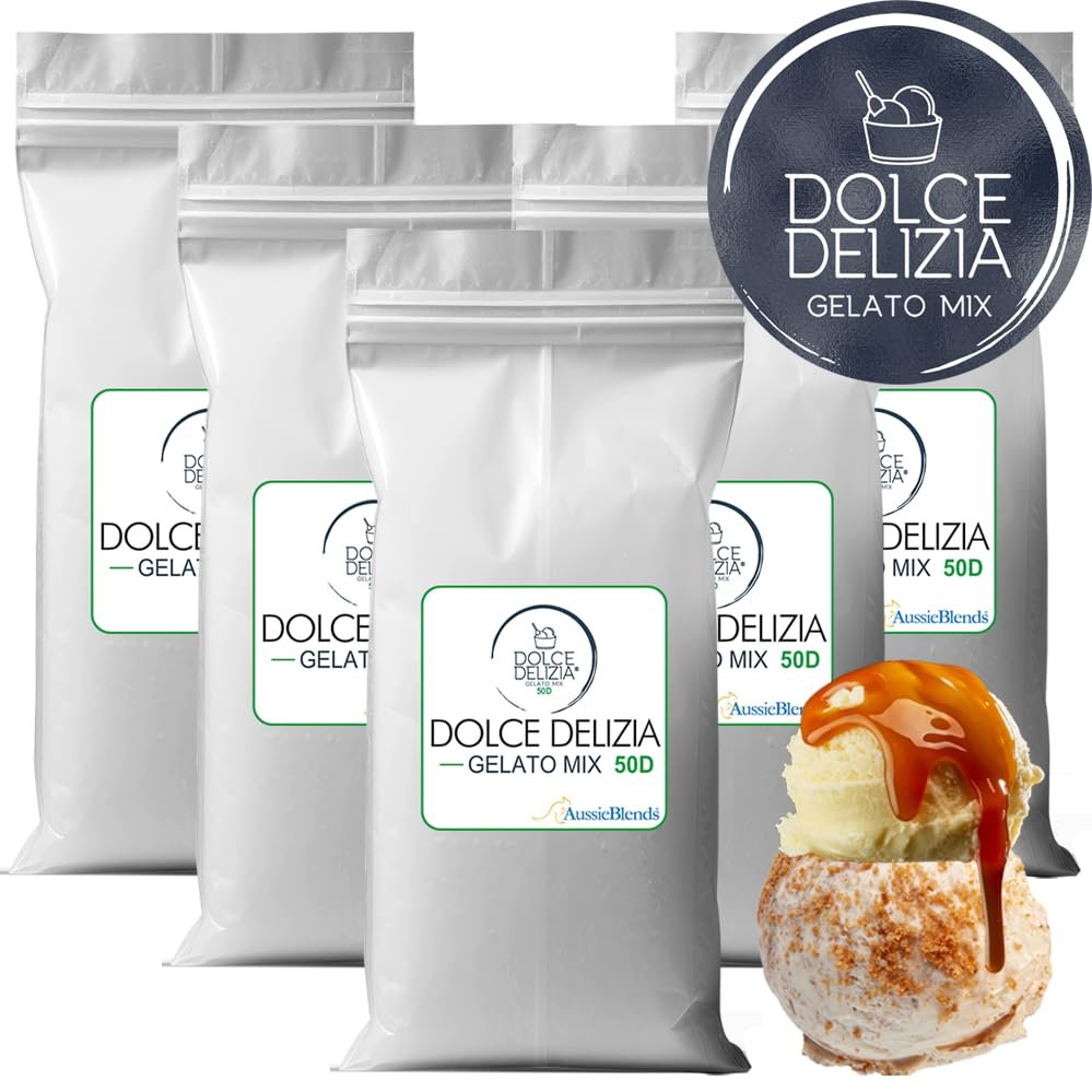 Dolce Delizia Gelato Mix 50 Dairy (Hot & Cold Process) (5 x 2.0 kg)