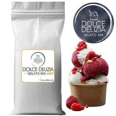 Dolce Delizia Gelato Mix 400 Dairy Base Complete (Full Base) (Hot & Cold Process) (1.6 kg)