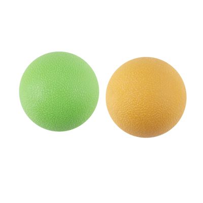 BCOATH 2pcs TPE Massage for Deep Muscle Relaxation Yoga Fitness Roller for Physical Therapy Rehabilitation and Self-Massage Yellow Green