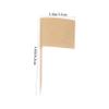 LABRIMP 100pcs Cake Flag Toothpicks Kraft Dessert Sticks for Parties Fruits and Cocktails for Birthday Celebrations and Themed Events view 2