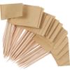 LABRIMP 100pcs Cake Flag Toothpicks Kraft Dessert Sticks for Parties Fruits and Cocktails for Birthday Celebrations and Themed Events view 4