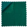 100 Pack Cocktail Napkin 2-Ply Scalloped Edged Dessert Napkins Folded 5 x 5 Inches Disposable Napkins for Dinner Wedding Birthday Party Bridal Anniversary Reception Event (Dark Green) view 3