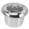 HAPINARY Stainless Steel Spittoon with Cover Durable Elderly Potty Urinal for Boy Girl and Adults Portable Chamber Pot for Home and Travel Easy to Clean and Store view 1