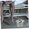 HAPINARY Stainless Steel Spittoon with Cover Durable Elderly Potty Urinal for Boy Girl and Adults Portable Chamber Pot for Home and Travel Easy to Clean and Store view 3