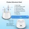 Rechargeable Hearing Aids for Adults and Seniors 8 Channel Digital Small BTE Design with Noise Cancellation, Include Magnetic Contact Charging Dock (Pair, Grey) view 2