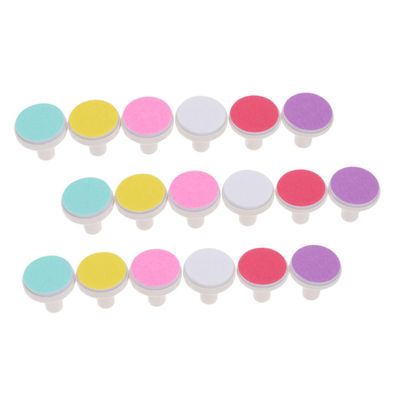 Outanaya 18pcs Safe Nail Grinding Head for Newborn Nail File Replacement Accessory