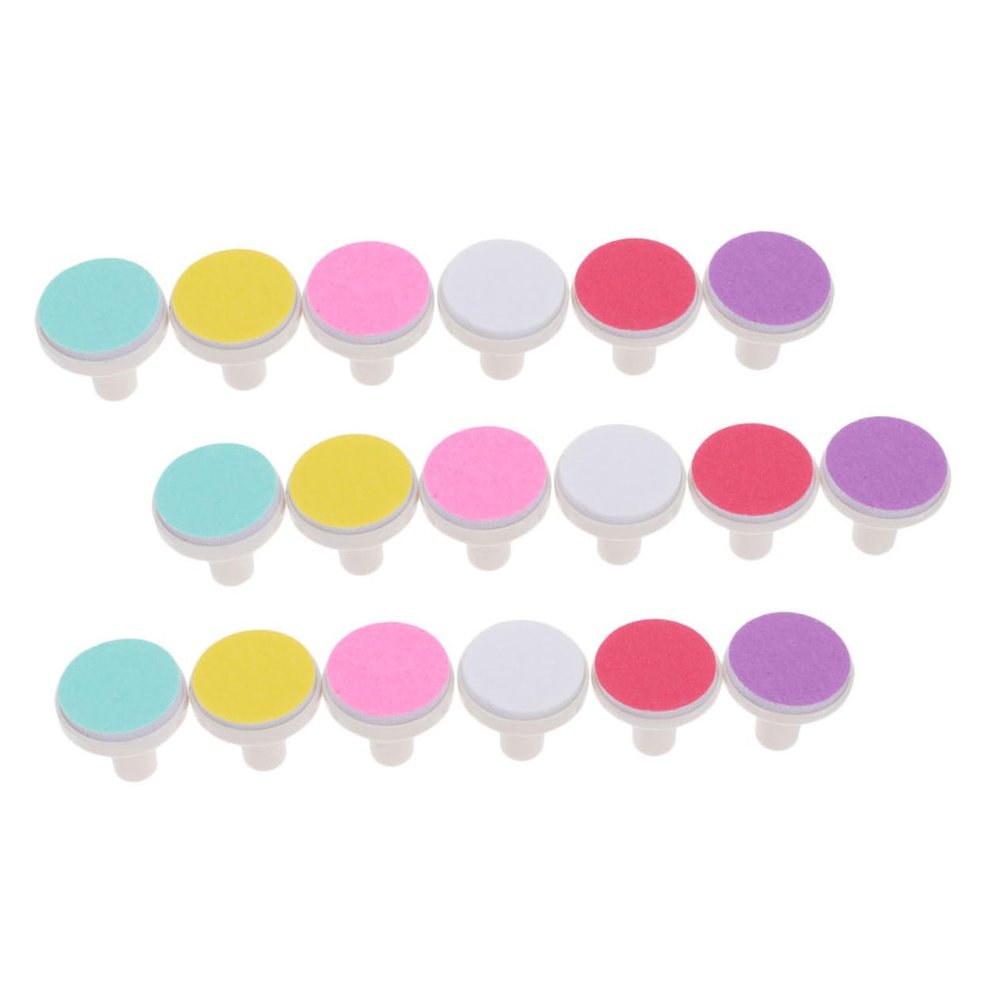 Outanaya 18pcs Safe Nail Grinding Head for Newborn Nail File Replacement Accessory