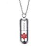 LiFashion Anaphylaxis Medical Pill Necklace for Men Women,Cross Medicine Pendant Pill Case Capsule Charm Emergency Pill Case Tube Holder Necklace Sos Jewelry with Medical Wallet Card view 1