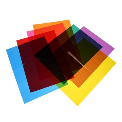 COHEALI 21sheets Transparent Cellophane for Crafts Candy Wrapping and Creative Projects Colors and Multi-use