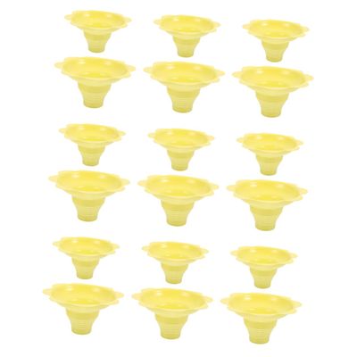 SOESFOUFU 20pcs Snow Cone Cups Bowl Colorful Disposable Ice Smoothie Holders for Party