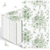 100PCS Green Floral Napkins Disposable Hand Towels for Bathroom 3 Ply Greenery Paper Napkins Decorative Flower Guest Napkins Chinoiserie Napkins for Wedding Bridal Shower Birthday Spring Party view 1