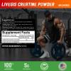 LIVEGIS Creatine, Creatine Monohydrate Keto Friendly, Unflavored - Support Muscles, Cellular Energy and Cognitive - 17.63 Oz(500g) - 100 Servings (500g) view 2