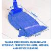 10 Pack Commercial Mop Head Replacement, Heavy Duty Looped End Wet Mop Head Refills, Blue Cotton String Mop Heads for Industrial, Commercial, and Home Floor Cleaning view 2