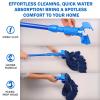 10 Pack Commercial Mop Head Replacement, Heavy Duty Looped End Wet Mop Head Refills, Blue Cotton String Mop Heads for Industrial, Commercial, and Home Floor Cleaning view 3