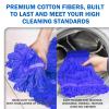 10 Pack Commercial Mop Head Replacement, Heavy Duty Looped End Wet Mop Head Refills, Blue Cotton String Mop Heads for Industrial, Commercial, and Home Floor Cleaning view 4