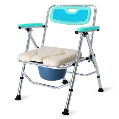IIPOSAQQ Renovation House Bath Stools Bedside Commodes Bath Chair for Toilet Portable Bidet Shower Chair for Elder Disabled for Handicap Seniors and Elderly (Color : Green Size : 48cm)