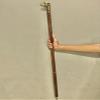 37-Inch Wooden Walking Stick with Brass Dog Bull Handle, Unisex Mobility Cane view 3