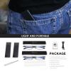 2 Pack Ultra thin Lightweight Folding Reading Glasses Women Men TR90 Blue Light Blocking Anti UV/Eyestrain Foldable Compact Computer Readers Portable Unique Stretchable Slim Flat case Gunmetal +3.0 view 3